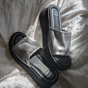 E8 MIISTA Silver Platform Mesh BNWOT Never Been Worn! Sold out